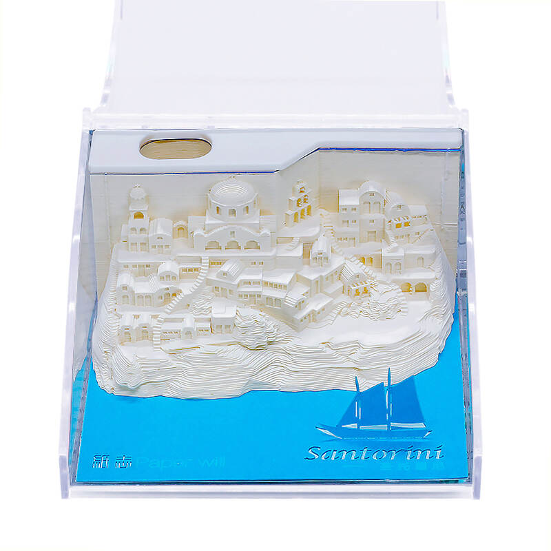 Foreign Building Of The Santorini Memo Pad