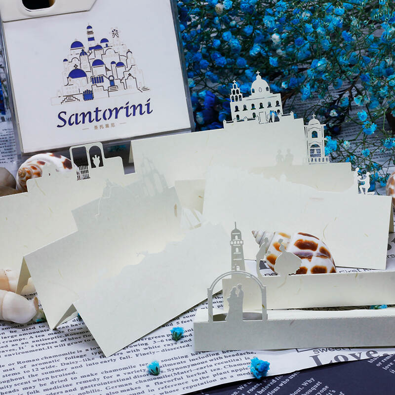 Santorini 3D memo pad